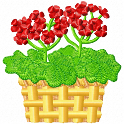 Vase For Flowers Embroidery Design 3